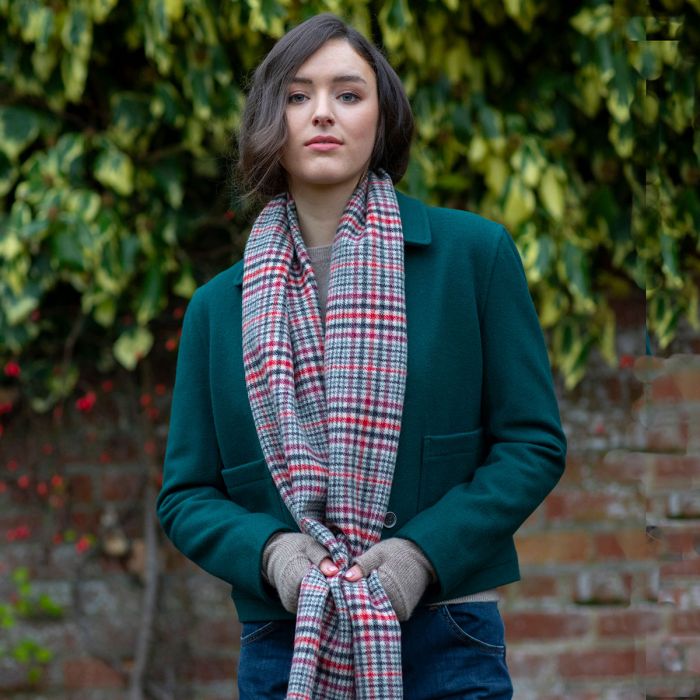 Lochcarron Of Scotland Darwin Boleside Tartan Oversized Lambswool Scarf