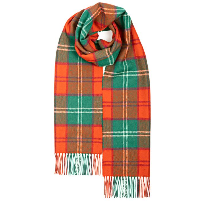 lochcarron of scotland Darwin Lennox Ancient Tartan Oversized Lambswool Scarf