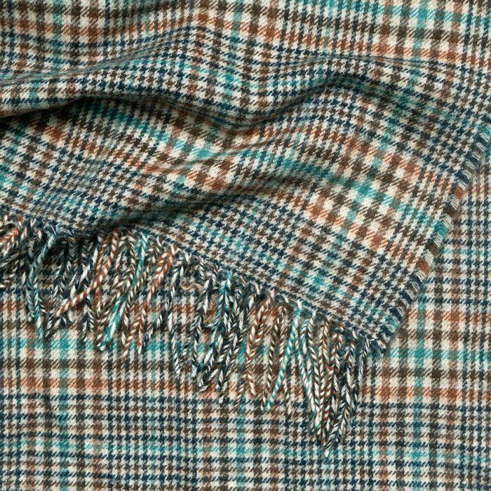 Lochcarron Of Scotland Darwin Lindean Tartan Oversized Lambswool Scarf