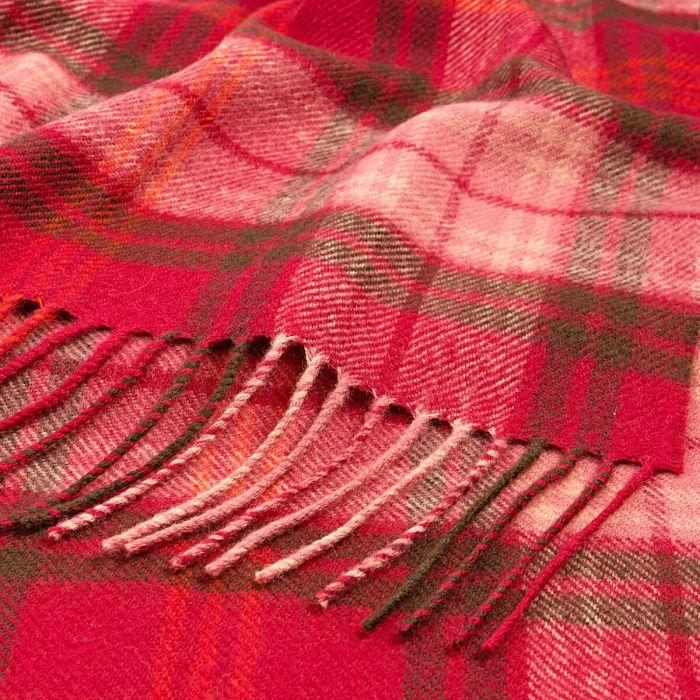 Lochcarron Of Scotland Darwin Lochcarron Hunting Rose Tartan Oversized Lambswool Scarf