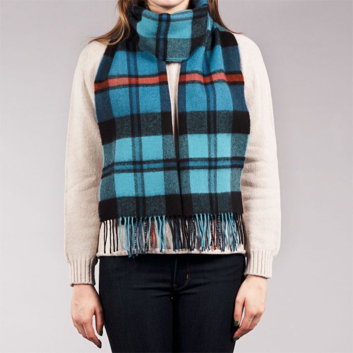 Lochcarron Of Scotland Darwin MacCorquodale Ancient Tartan Oversized Lambswool Scarf