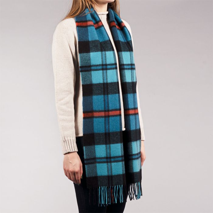 Lochcarron Of Scotland Darwin MacCorquodale Ancient Tartan Oversized Lambswool Scarf