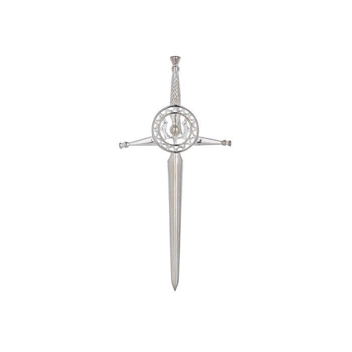 lochcarron of scotland Deluxe Thistle Celtic Kilt Pin in Sterling Silver