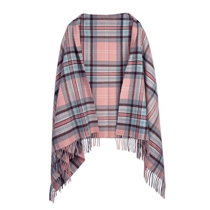 Lochcarron Of Scotland Diana Princess Of Wales Memorial Rose Tartan Lambswool Stole