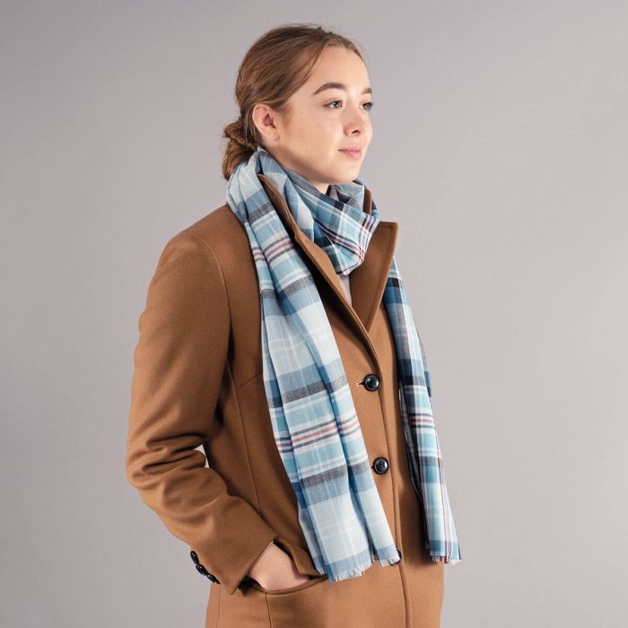 Lochcarron Of Scotland Diana Princess Of Wales Memorial Tartan Extra Fine Merino Stole