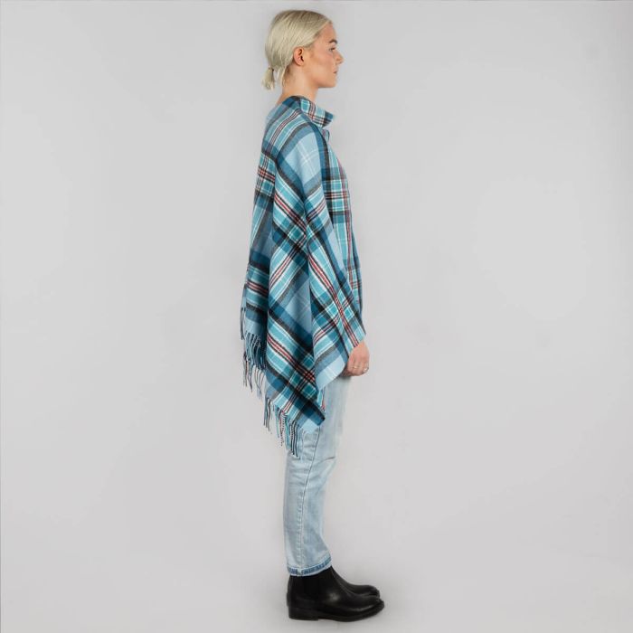 Lochcarron Of Scotland Diana Princess Of Wales Memorial Tartan Lambswool Poncho