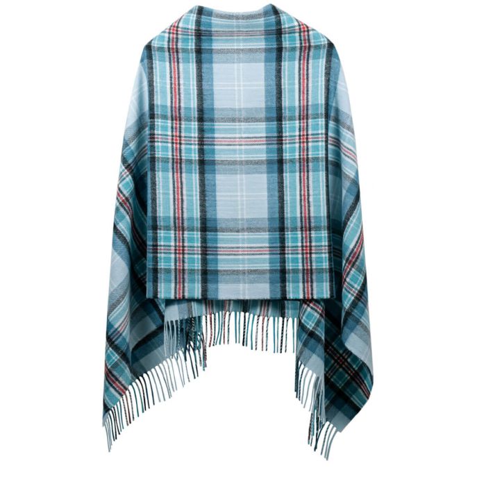 lochcarron of scotland Diana Princess of Wales Memorial Tartan Lambswool Poncho