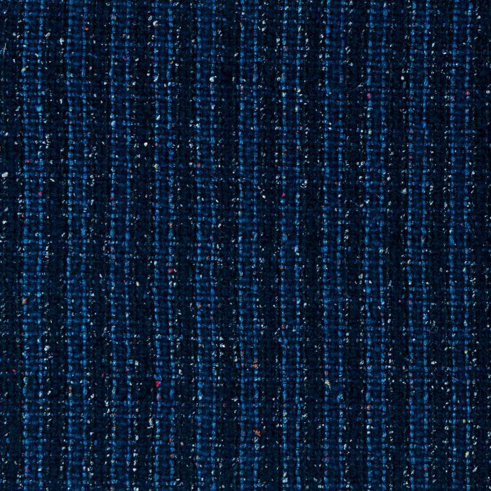lochcarron of scotland Donegal /Slub Coating Blue Striped Tweed Fabric
