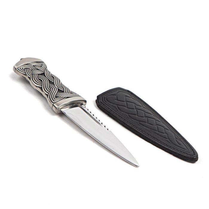 Lochcarron Of Scotland Earn Dress Sgian Dubh In Matt Pewter