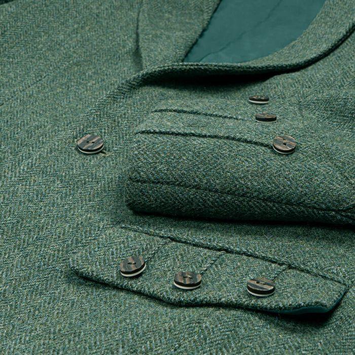 Lochcarron Of Scotland Estate Managers Green Shetland Tweed Argyll Kilt Jacket