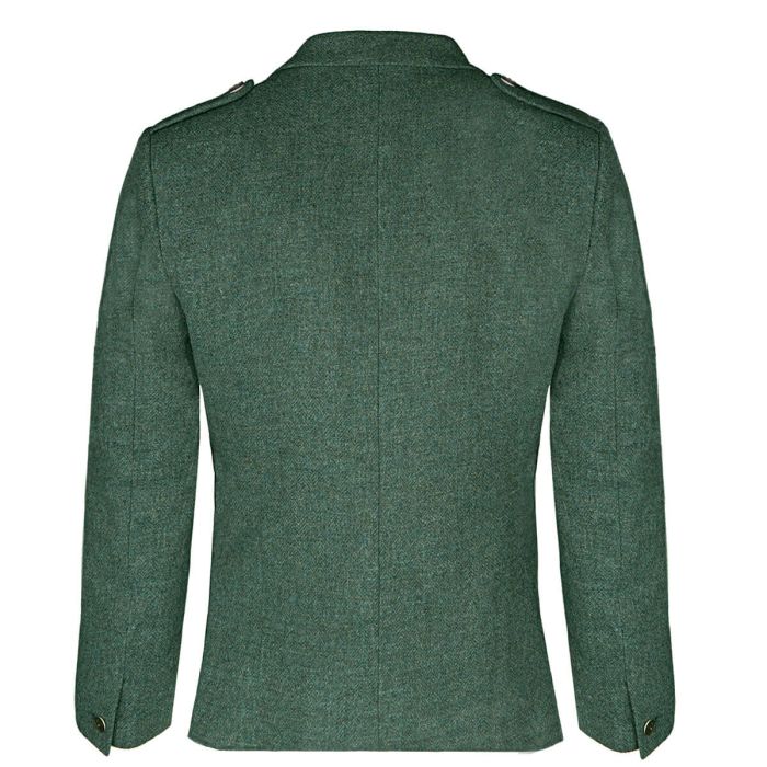 Lochcarron Of Scotland Estate Managers Green Shetland Tweed Crail Kilt Jacket