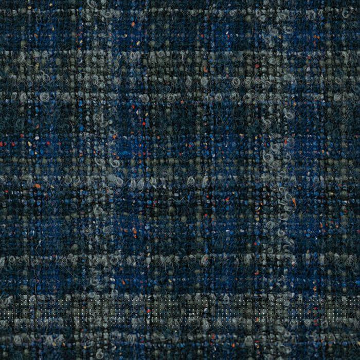 lochcarron of scotland Fantasy Royal Check Wool Blend Mohair Loop Tweed Fabric