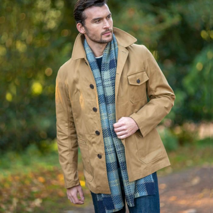 Lochcarron Of Scotland Fearne British Wool Lochaber Sky Scarf