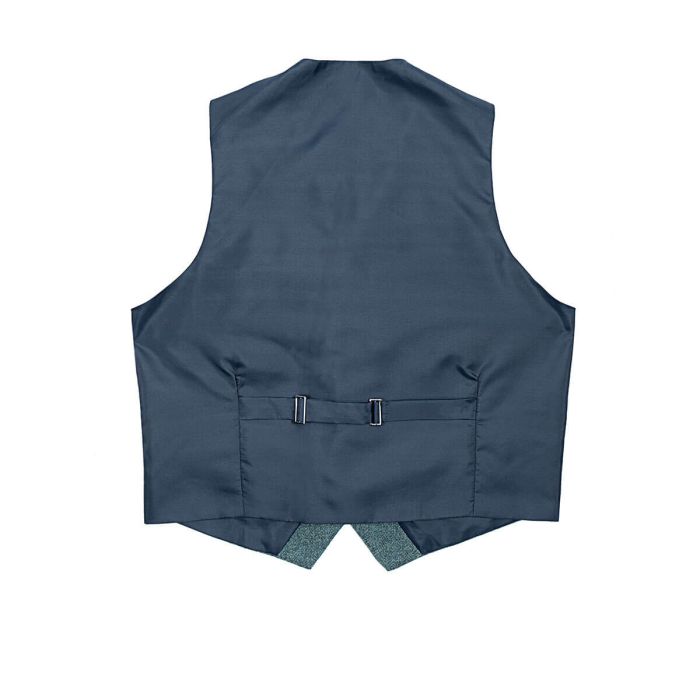 Lochcarron Of Scotland Fishermans Blue Shetland Tweed 5 Button Kilt Waistcoat