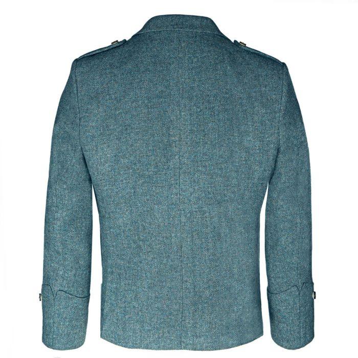 Lochcarron Of Scotland Fishermans Blue Shetland Tweed Argyll Kilt Jacket