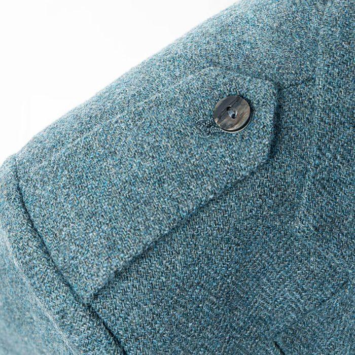 Lochcarron Of Scotland Fishermans Blue Shetland Tweed Argyll Kilt Jacket