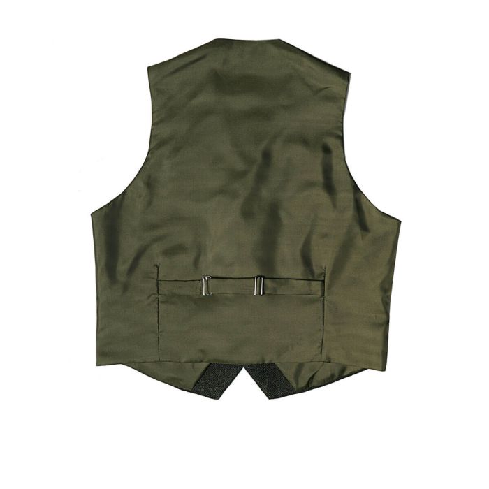 Lochcarron Of Scotland Forrester Green Shetland Tweed 5 Button Kilt Waistcoat