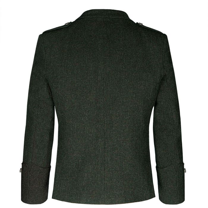 Lochcarron Of Scotland Forrester Green Shetland Tweed Argyll Kilt Jacket