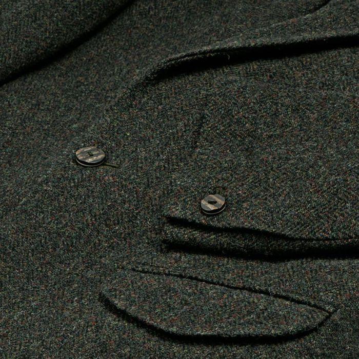 Lochcarron Of Scotland Forrester Green Shetland Tweed Crail Kilt Jacket