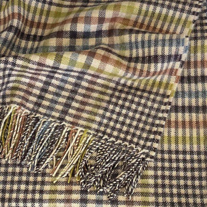 Lochcarron Of Scotland Forth Antique Glen Check Lambswool Blanket