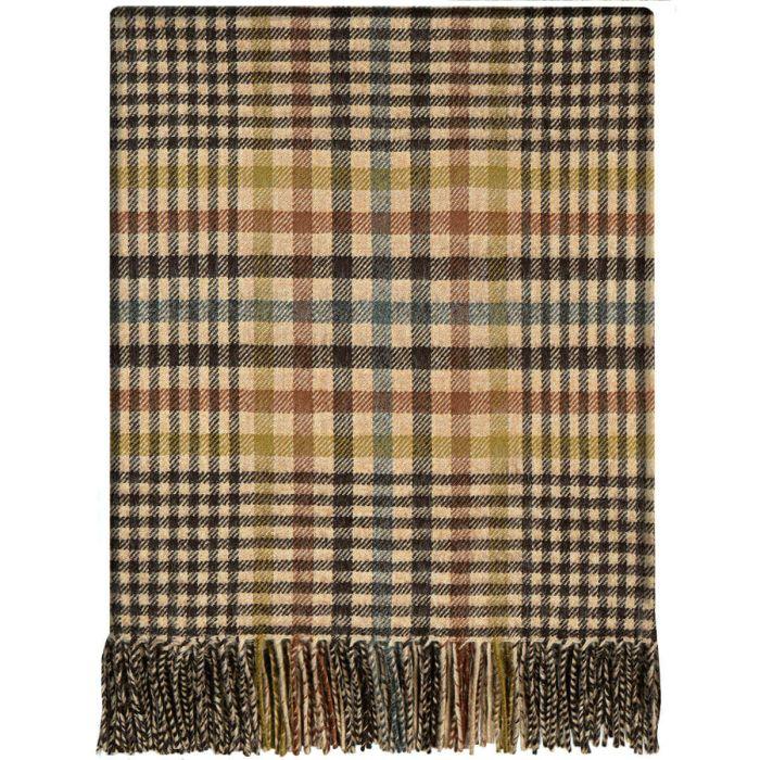 lochcarron of scotland Forth Antique Glen Check Lambswool Blanket