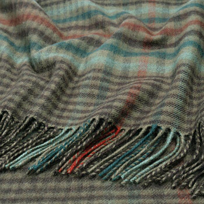 Lochcarron Of Scotland Forth Weathered Glen Check Lambswool Blanket