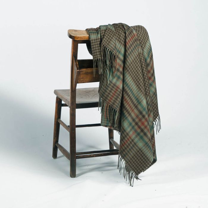 Lochcarron Of Scotland Forth Weathered Glen Check Lambswool Blanket