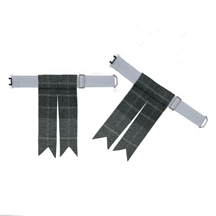 Lochcarron Of Scotland Fraser Grey Selkirk Heavyweight Tweed Flashes