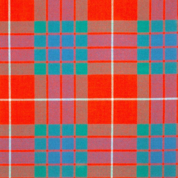 lochcarron of scotland Fraser Red Ancient Lightweight Tartan Fabric