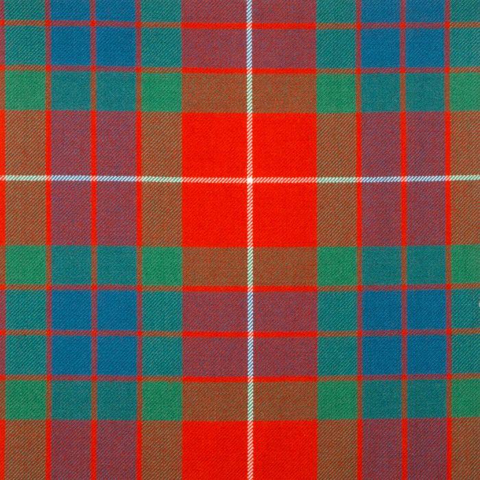 lochcarron of scotland Fraser Red Ancient Medium Weight Tartan Fabric