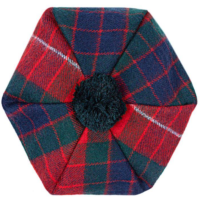 lochcarron of scotland Fraser Red Modern Tartan Brushed Wool Tam