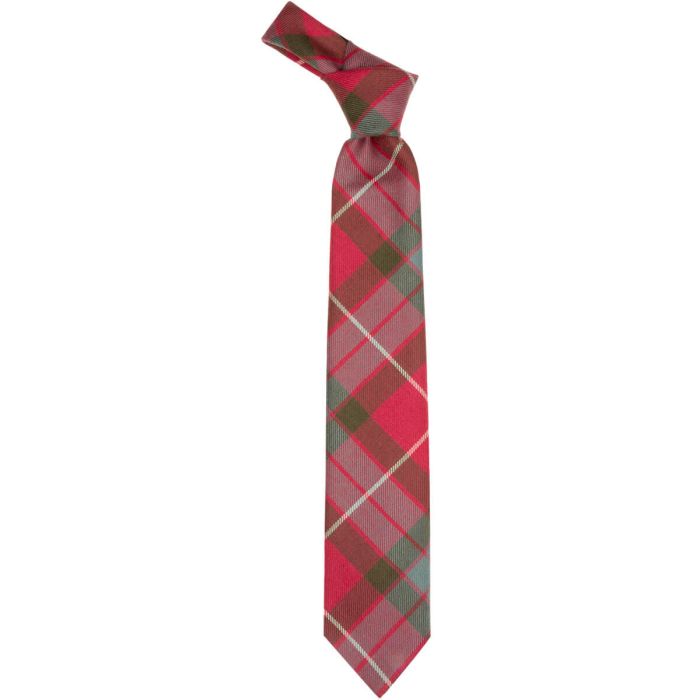 Lochcarron Of Scotland Fraser Red Weathered Tartan Tie