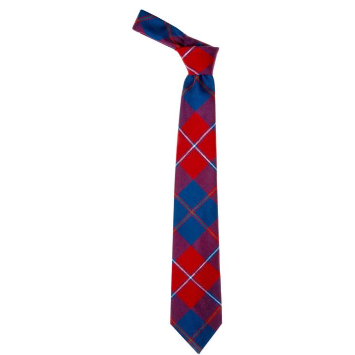 Lochcarron Of Scotland Galloway Red Modern Tartan Tie
