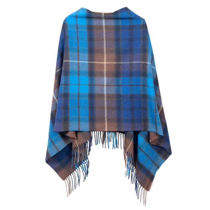 lochcarron of scotland Georgia Buchanan Blue Lambswool Poncho