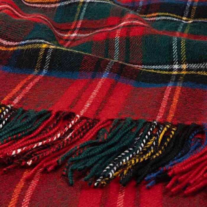 Lochcarron Of Scotland Georgia Royal Stewart Modern Lambswool Poncho