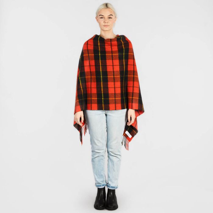Lochcarron Of Scotland Georgia Wallace Ancient Tartan Lambswool Poncho