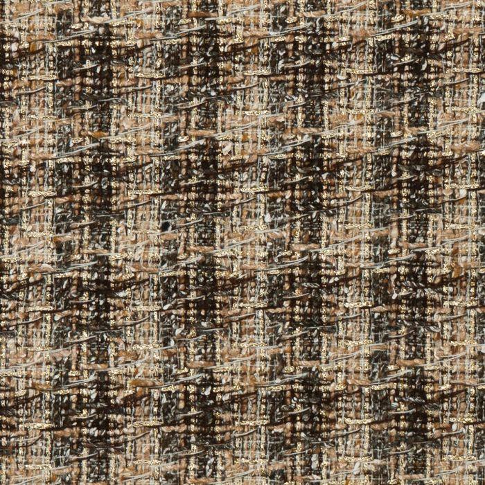 lochcarron of scotland Gold Check Sparkle Tweed Fabric
