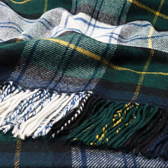 Lochcarron Of Scotland Gordon Dress Modern Tartan Lambswool Poncho