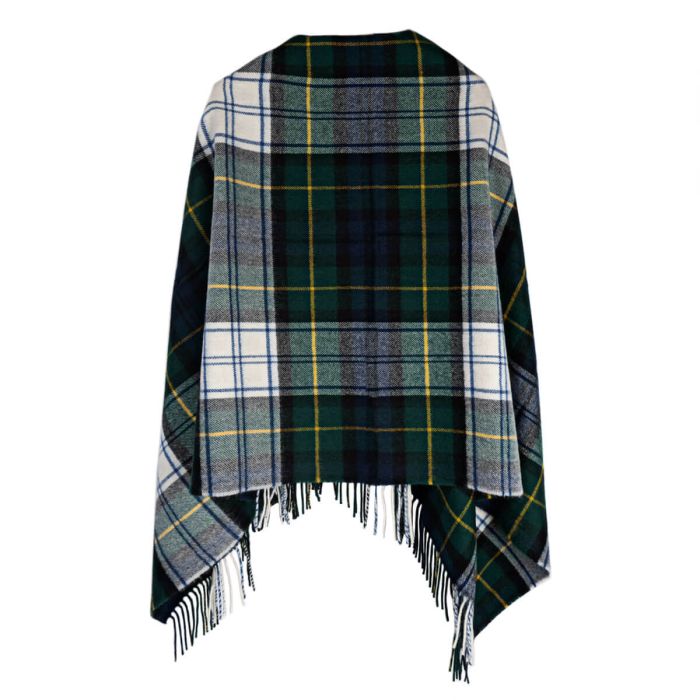 lochcarron of scotland Gordon Dress Modern Tartan Lambswool Poncho