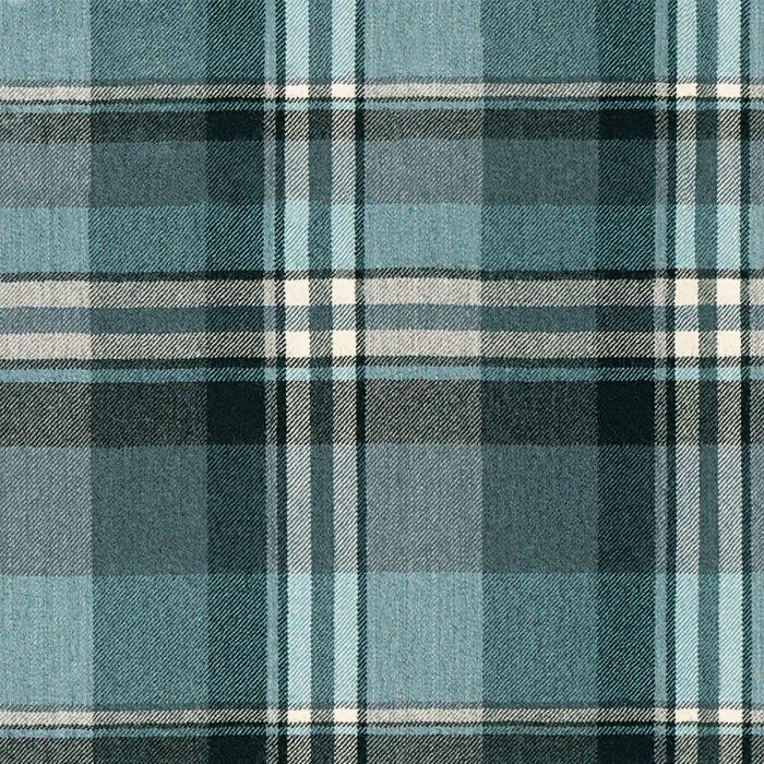 lochcarron of scotland Grey & Navy Plaid Lightweight Fabric