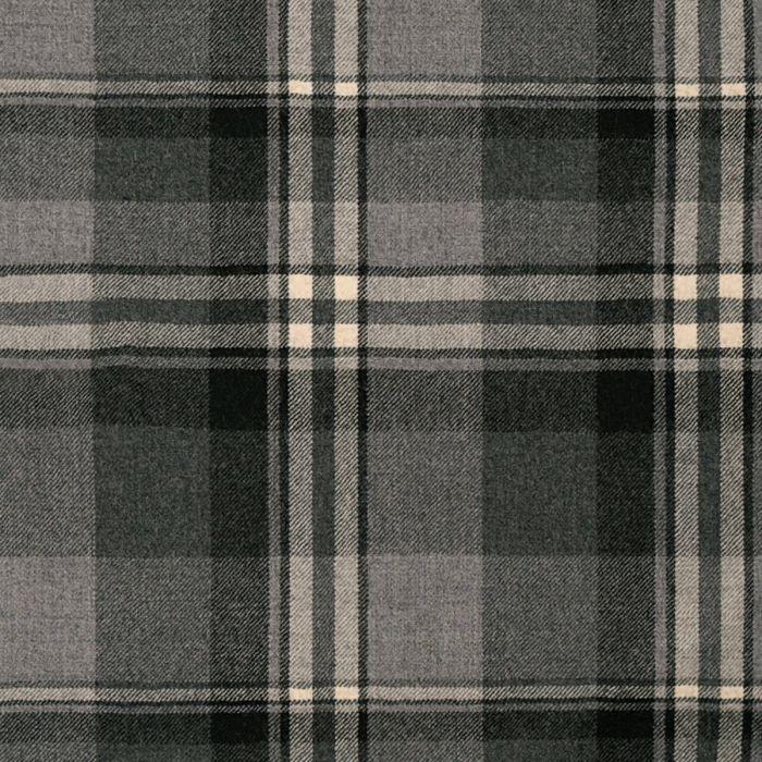 lochcarron of scotland Grey Plaid Lightweight Fabric