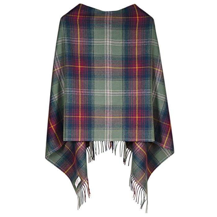 lochcarron of scotland Hame Tartan Lambswool Poncho