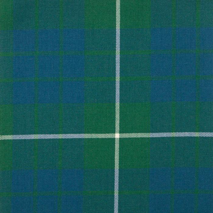 lochcarron of scotland Hamilton Green Ancient Medium Weight Tartan Fabric