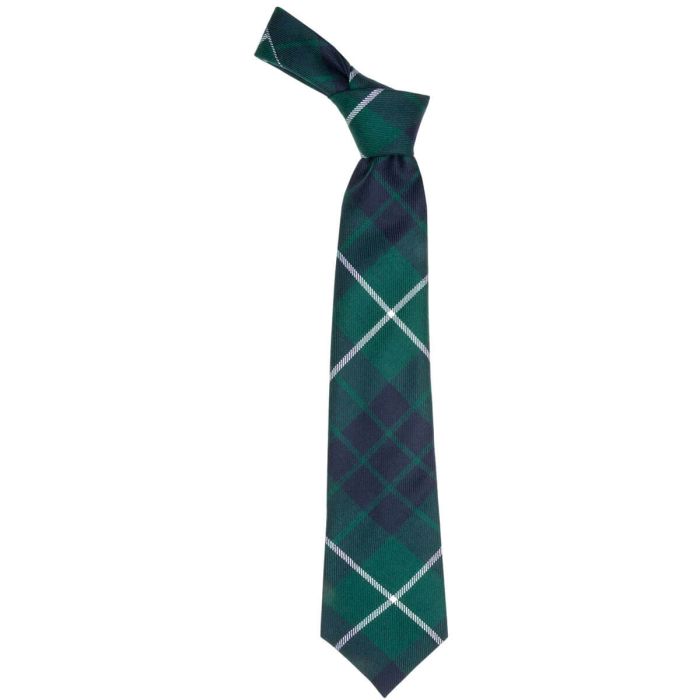 Lochcarron Of Scotland Hamilton Green Modern Tartan Tie