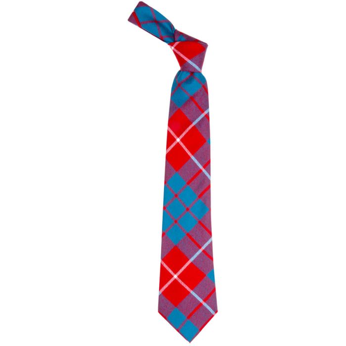 Lochcarron Of Scotland Hamilton Red Modern Tartan Tie