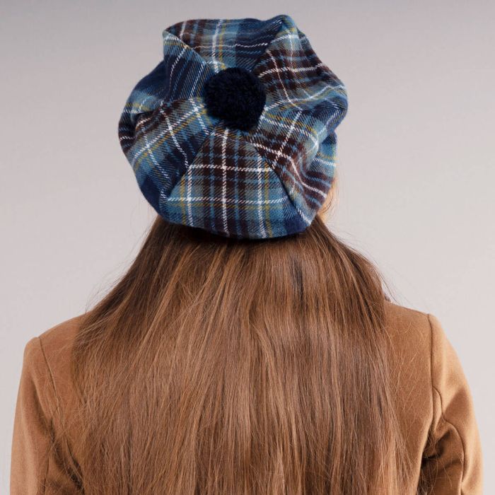 Lochcarron Of Scotland Holyrood Modern Tartan Brushed Wool Tam