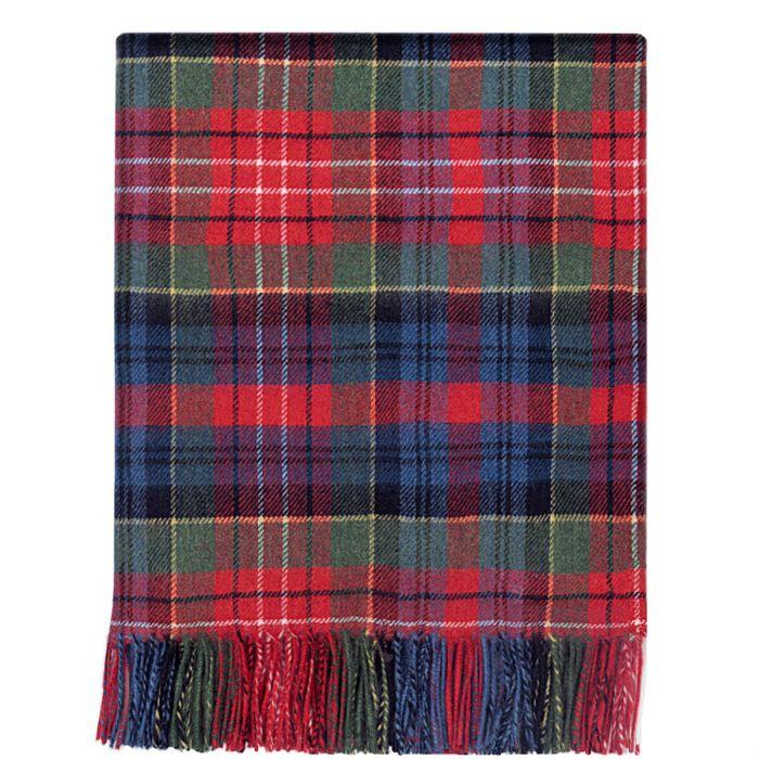 lochcarron of scotland Innes Caledonia Modern Tartan Luxury Cashmere Blanket