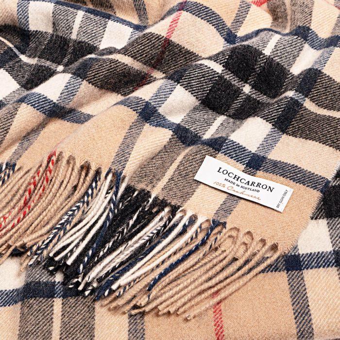 Lochcarron Of Scotland Innes Thomson Modern Tartan Luxury Cashmere Blanket