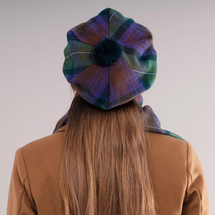 Lochcarron Of Scotland Isle Of Skye Tartan Brushed Wool Tam