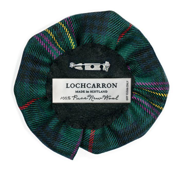 Lochcarron Of Scotland Kennedy Modern Tartan Corsage Flower Brooch Pin
